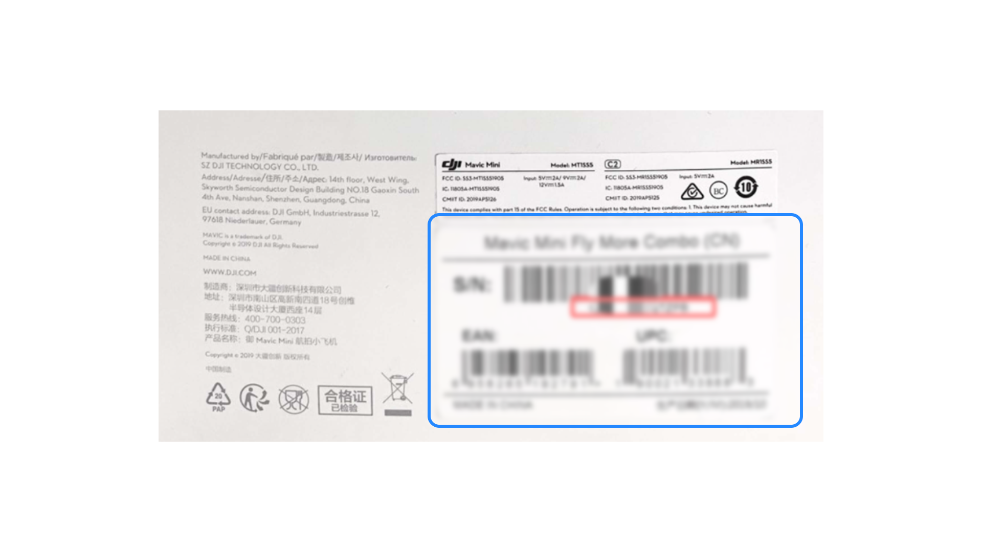 Dji mavic mini serial number check discount